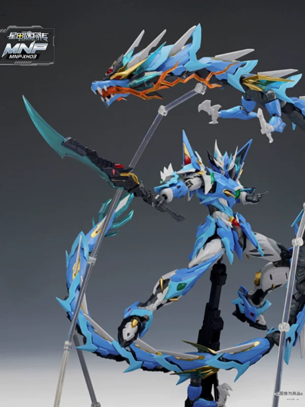 Spot, motorcycle nuclear Ao Bing, Bai Qi assembled cold dragon with dragon, Guochuang mecha model, Nezha, Cao Ren Ganjiang - 图片 2