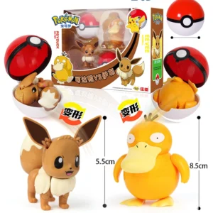 Genuine Pokémon Johnson Keda Duck Ball Pikachu Toy Ibrahimovic Figure Bikachu Ornament Model Doll