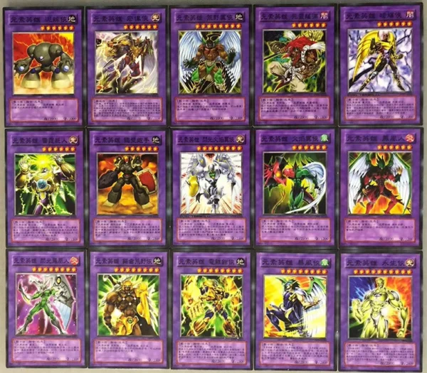 Yu-Gi-Gi-Chinese Card zz Youth City Ten Generation Element Heroes Collection 304 Card Character Decks - 图片 4