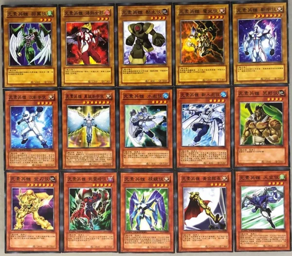 Yu-Gi-Gi-Chinese Card zz Youth City Ten Generation Element Heroes Collection 304 Card Character Decks - 图片 2